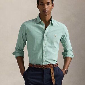 Polo Ralph Lauren Men's Hillside Green Oxford - Small